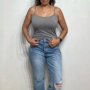 Aeropostale Gray Favorite Cami Sz L